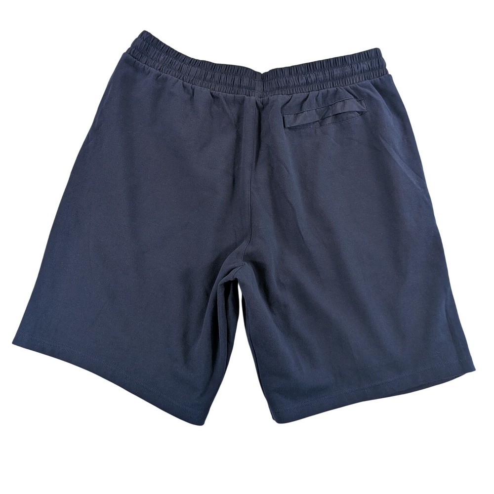 Adidas Shorts Mens XL Navy Blue Cotton Athleisure Athletic Shorts Zipper Pockets - Picture 3 of 12